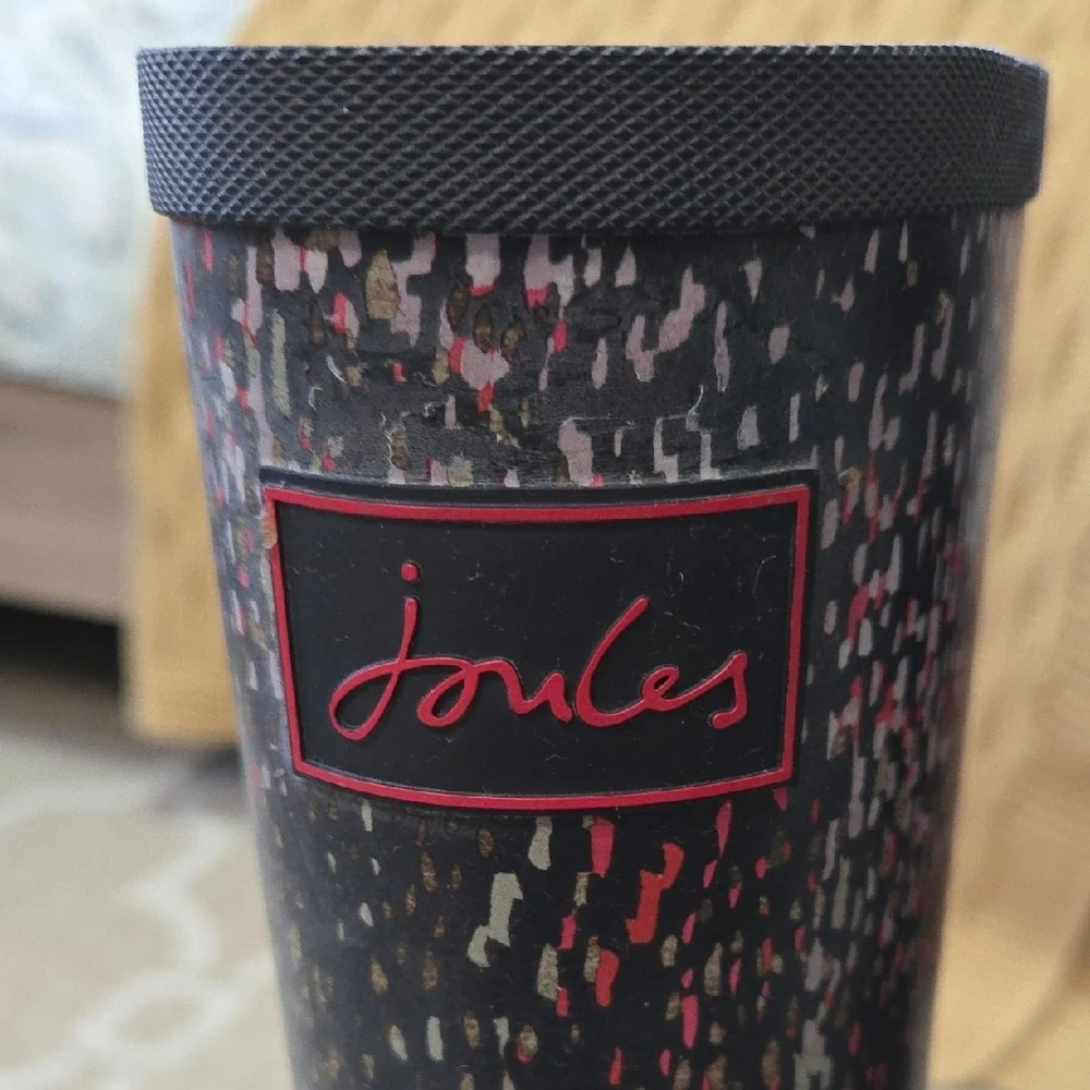 Joules 'Welly Print' Adjustable Tall Rain Boots - Size 8